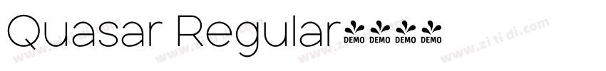Quasar Regular字体转换